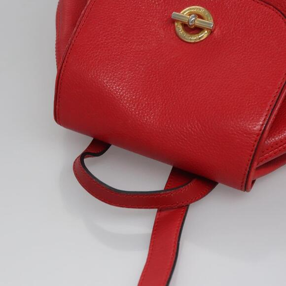 CELINE Backpack Leather Red Gold - Picture 6 of 13